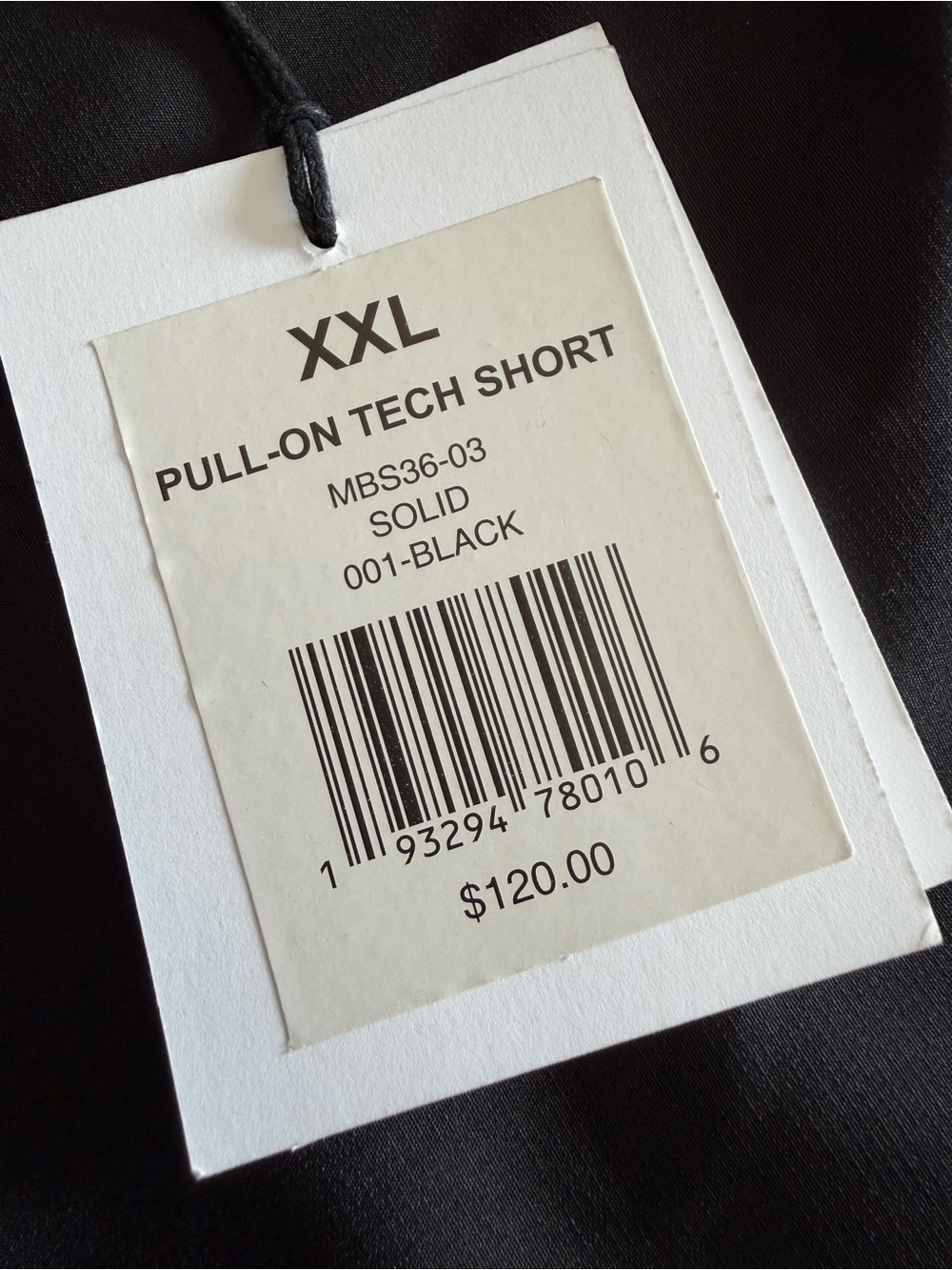Onia Black Drawstring Shorts with Branded Tag